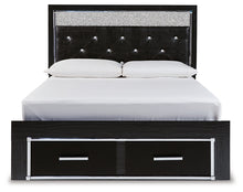 Load image into Gallery viewer, Kaydell Queen Upholstered Panel Storage Bed with Dresser
